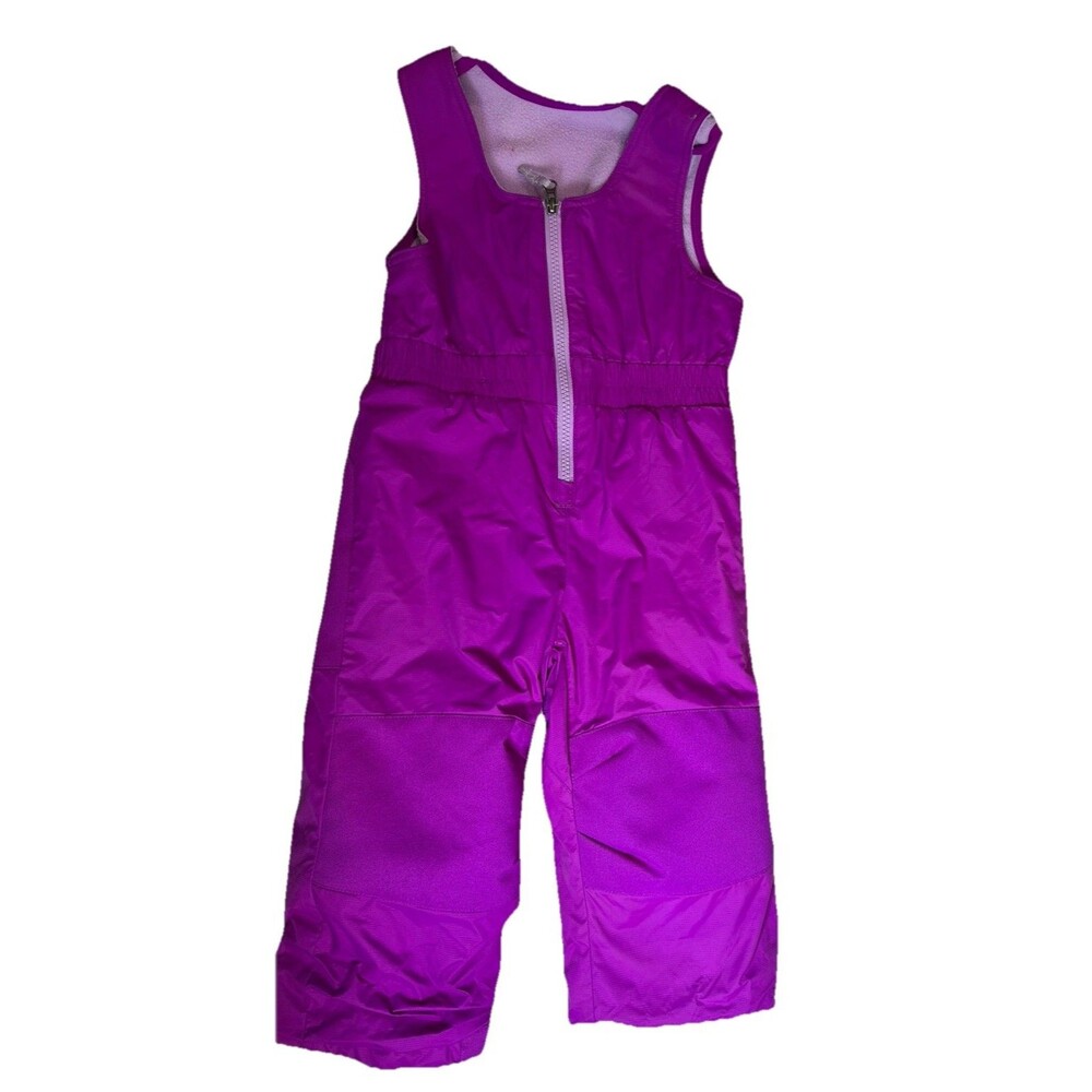 Columbia toddler insulated snow bibs in purple/pin - Size 3T
